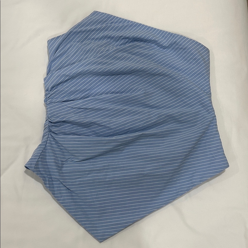 Abercrombie & Fitch Asymmetrical Strapless Top (Sz S) - Picture 4 of 6